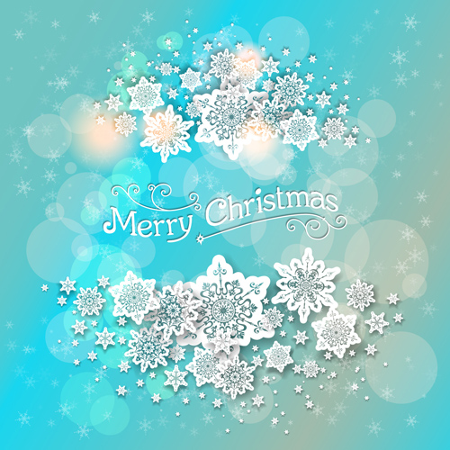 Beautiful snowflake with shiny background vector 02 snowflake beautiful background vector background   