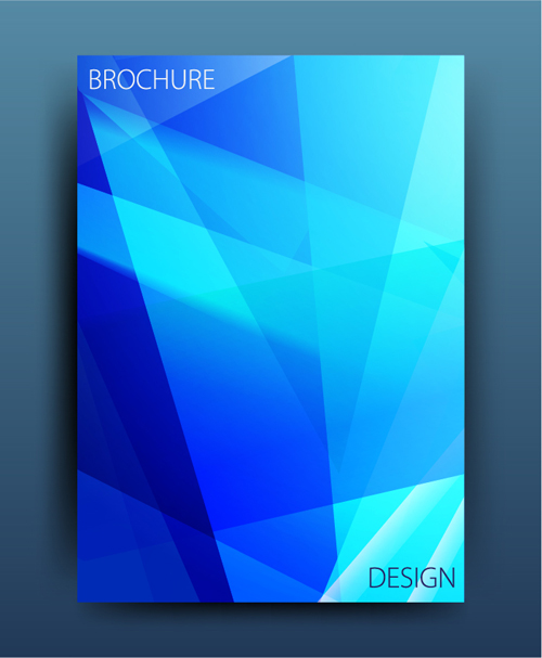 Magazine or brochure colored abstract cover vector 08 magazine cover brochure abstract   