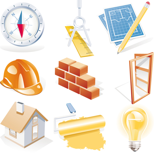 Various Builders Icons mix vector set 04 Various icons icon Builders   