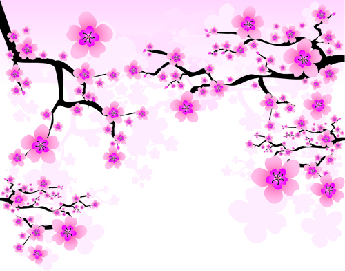 Japan Cherry Blossoms free vector 02 japan Cherry Blossoms   