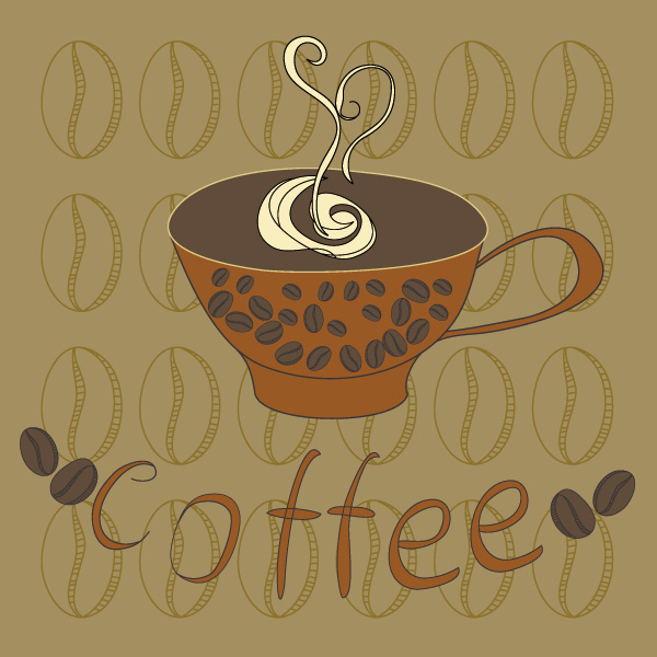 Hand 95661 vector poster illustration drawing coffee cup   