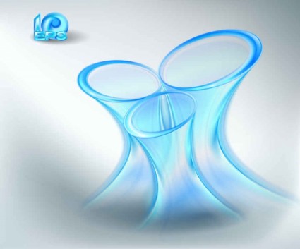 Blue light effects background vector halo effects blue background   