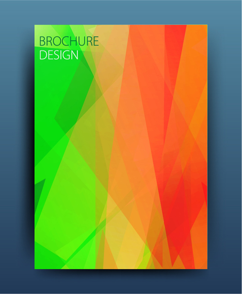 Magazine or brochure colored abstract cover vector 13 magazine colored brochure abstract   