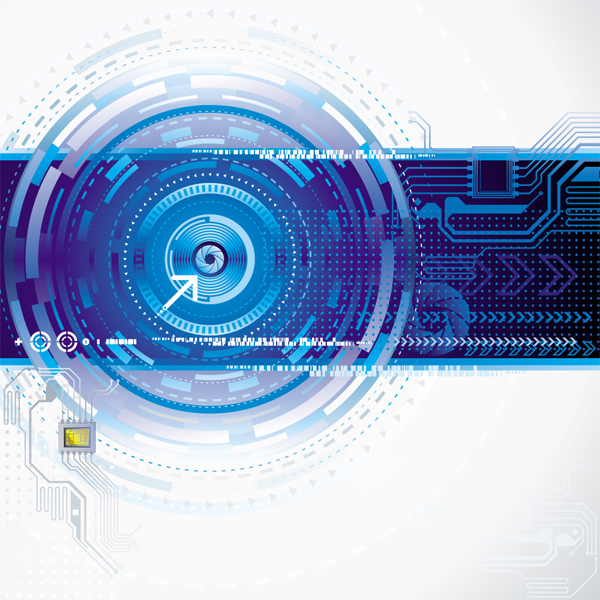 Blue Technology elements vector background technology elements element blue   