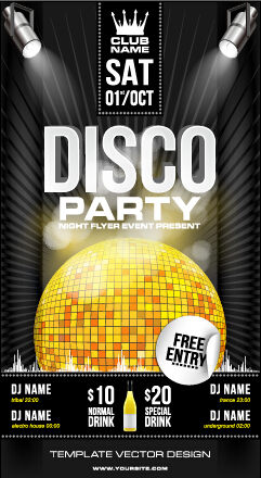 Summer disco night party flyer 02 summer party night flyer disco   