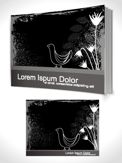 Set of Book cover design template vector graphics 02 template cover book   