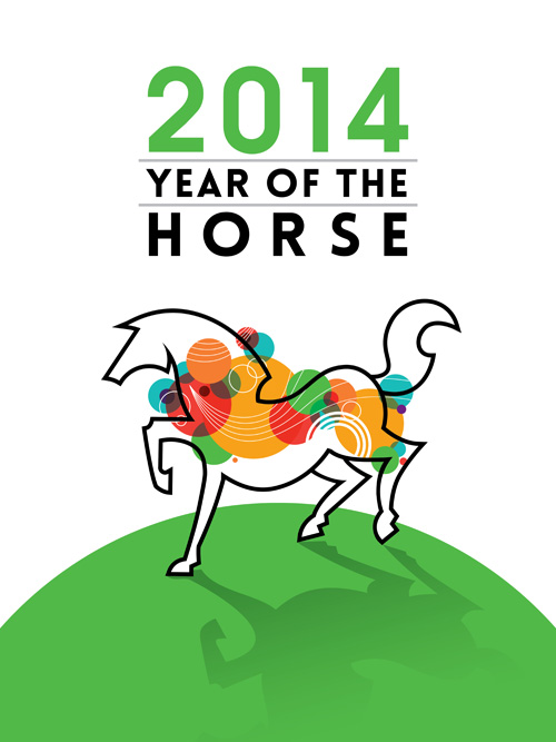 Creative 2014 horses vector graphic 02 horses horse creative 2014   