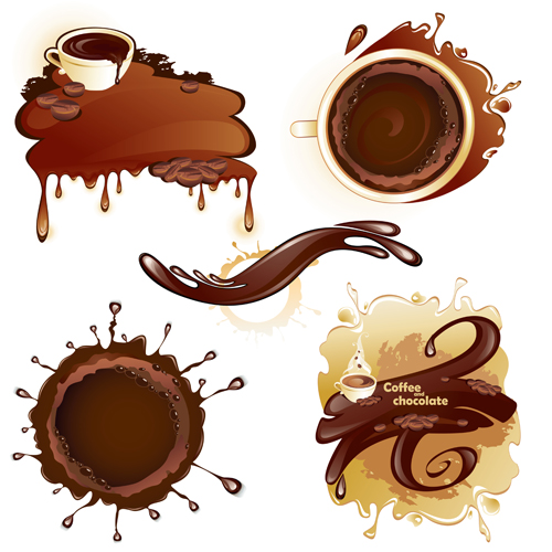 Coffee and chocolate set vector 02 coffee chocolate   