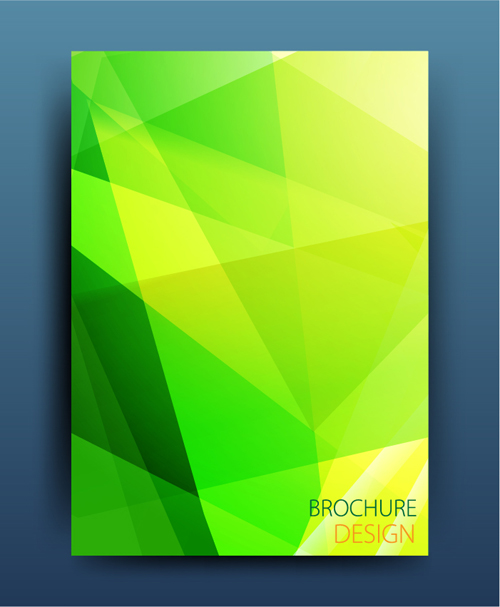 Magazine or brochure colored abstract cover vector 05 magazine colored brochure abstract   