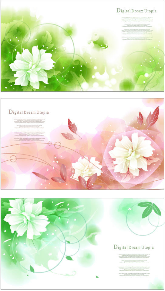 Dream bubble flower background Vector Graphic leaves and flowers flowers bubble pictures   