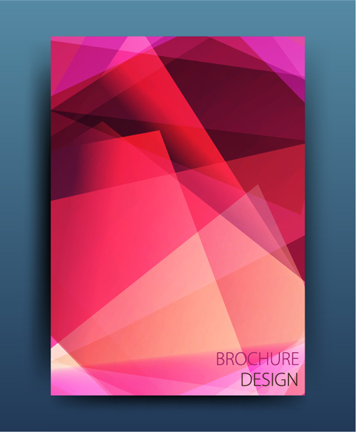 Magazine or brochure colored abstract cover vector 21 magazine cover colored brochure abstract   