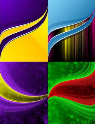 Dynamic lines background colorful vector set material lines graphicss dynamic background   