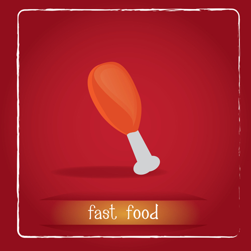 Simlpe fast food poster template vector 03 template Simlpe poster food fast   