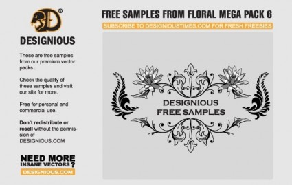 floral samples vector graphic vector nature freebie flower floral   