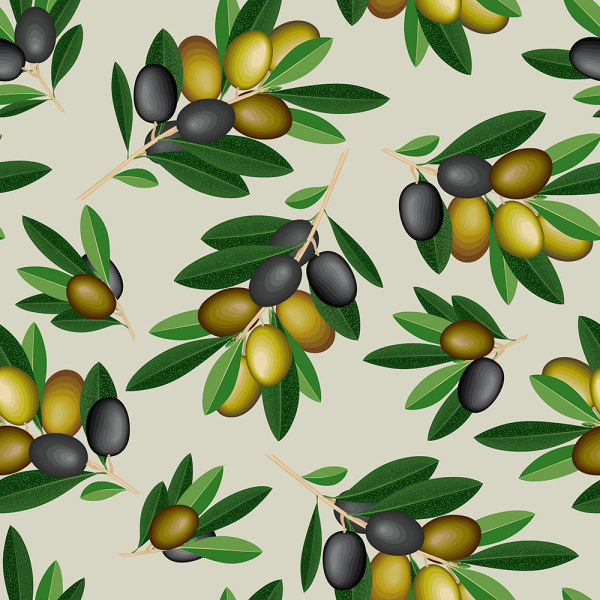 Olives Seamless pattern vector seamless pattern vector pattern olive   