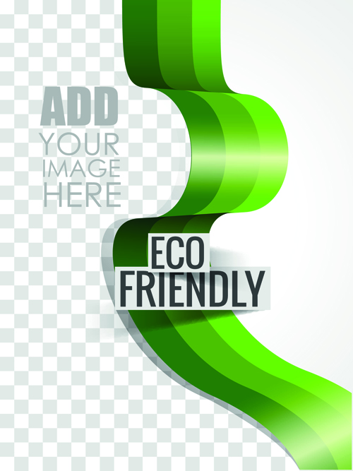 Eco style brochure with flyer cover vector 02 flyer eco cover brochure   