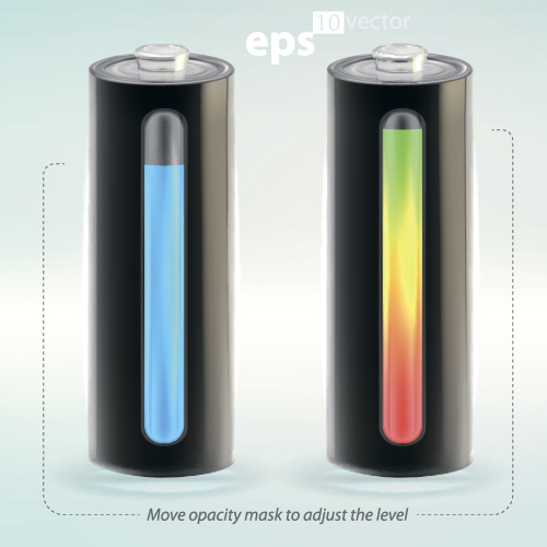 Remaining battery vector Illustration 01 remaining battery   