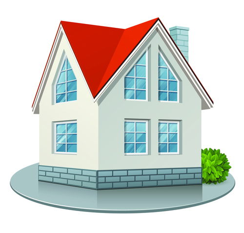 Different Houses design elements vector 06 houses elements element different design elements   