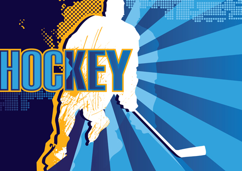 Set of Hockey design elements vector 03 hockey elements element   