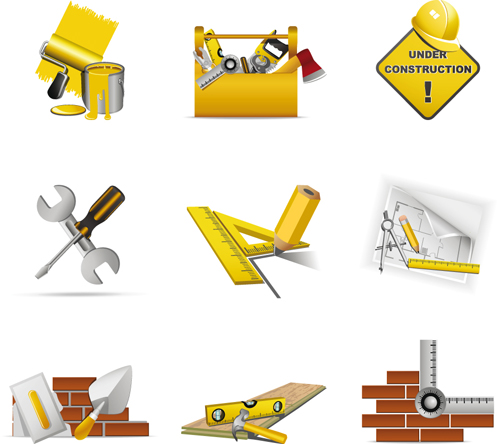 Various Builders Icons mix vector set 05 Various icons icon Builders   