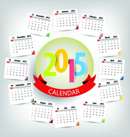 Calendar 2015 annulus vector 02 calendar annulus 2015   