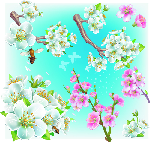 Japan Cherry Blossoms free vector 01 japan Cherry Blossoms   