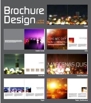 Cover template Brochure and magazine elements vector 04 template magazine elements element cover brochure   