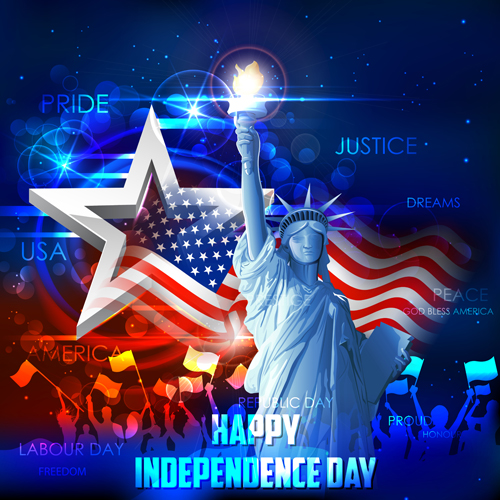 Happy independence day design vectors 04 Independence Day happy   