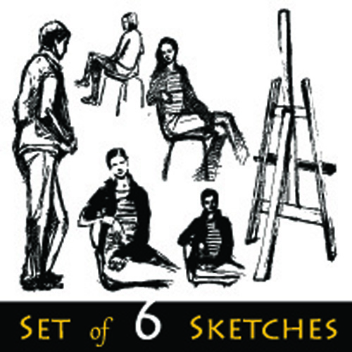 Hand drawn Sketches female design vector 04 sketches sketch hand-draw hand drawn female   
