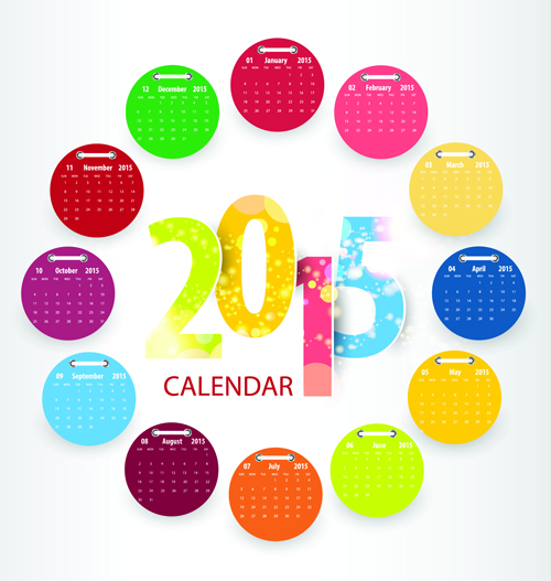 Calendar 2015 annulus vector 01 calendar annulus 2015   