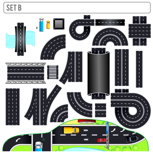 Creative Road design elements vector 02 elements element design elements creative   