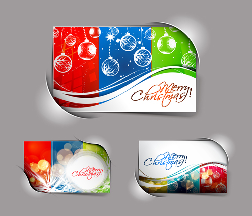 Elements of Abstract Christmas cards design vector 01 elements element christmas abstract   