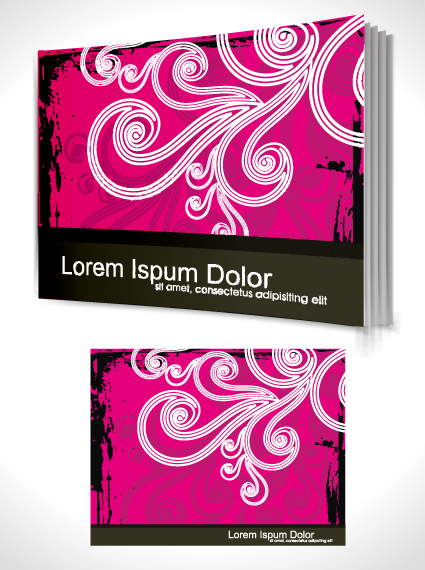 Set of Book cover design template vector graphics 03 template cover book   