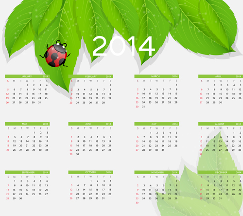 2014 new year calendar design vector 05 vector illustration new year new calendar   