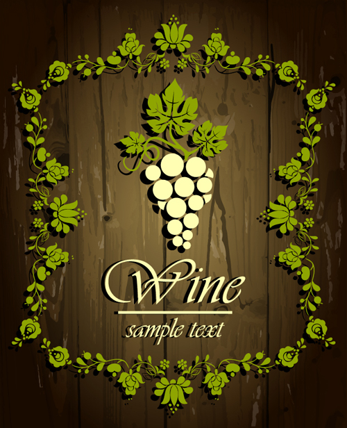 Wine vintage background vector set 03 wine vintage background vector background   