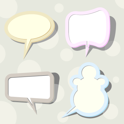 Speech bubbles Cloud vector 02 speech bubbles speech bubbles bubble   