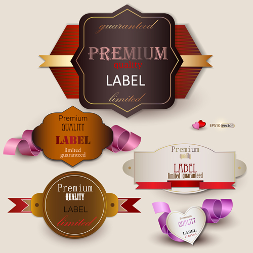 Elegant colored quality labels vector 01 quality labels elegant colored   