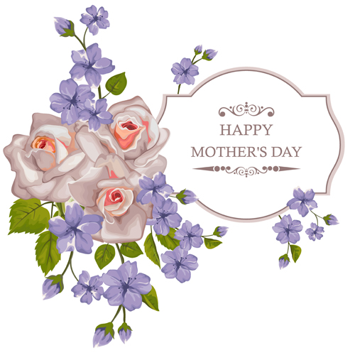 Beautiful flower with exquisite card vector 05 flower exquisite card beautiful   