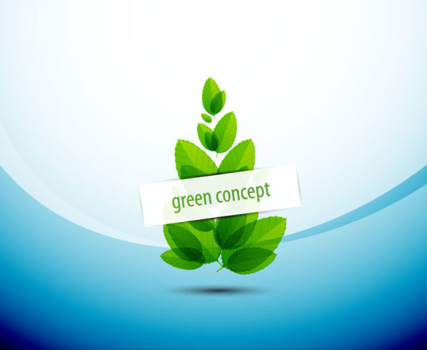 green concept eco elements backgorund vector 05 green elements element eco concept   