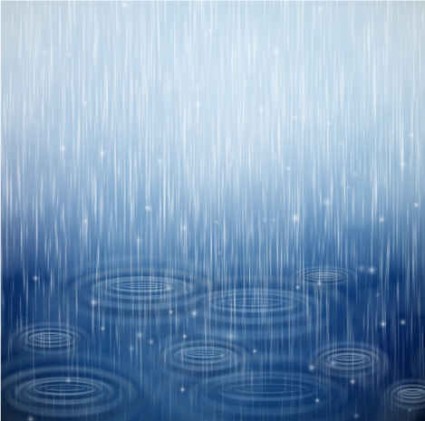 Raindrops with water blue background vector raindrops blue   