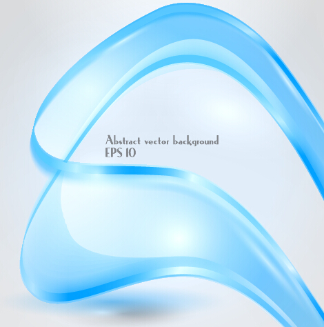 Dynamic transparent blue ribbon vector background 08 transparent ribbon dynamic blue   