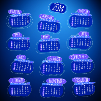 Calendar 2014 vector huge collection 92 Huge collection collection calendar 2014   