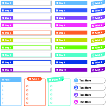 Number web design elements 03 web design number element design elements   