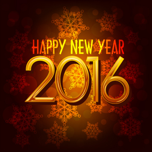 Snowflake with 2016 new year background vector snowflake background 2016   