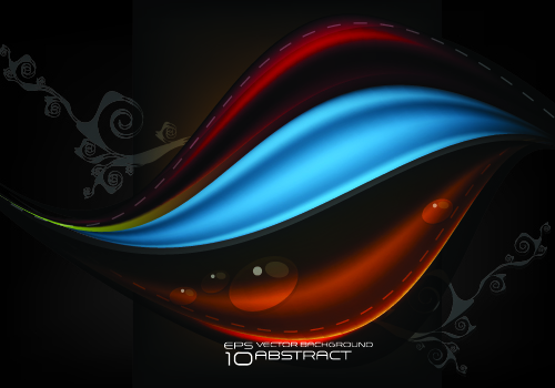 Color wave vector background art 04 wave vector wave color   