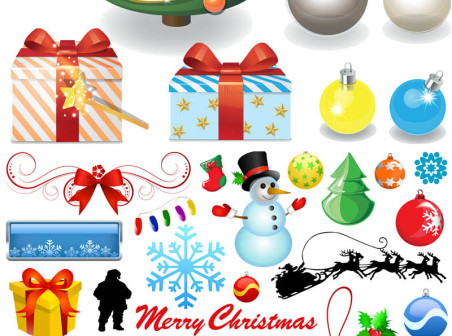 Cartoon Christmas design elements collection elements design collection christmas cartoon   