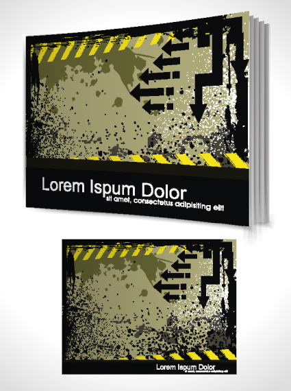 Set of Book cover design template vector graphics 01 template cover book   