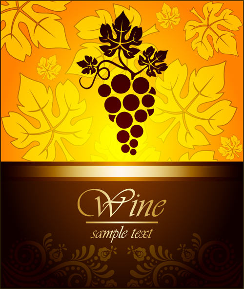 Wine vintage background vector set 02 wine vintage background vector background   