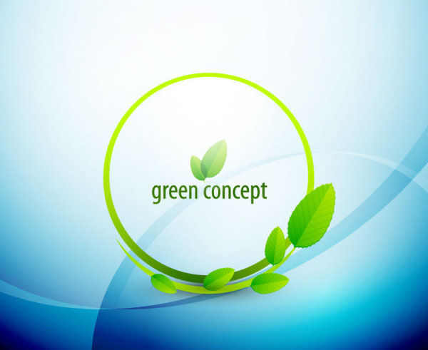 green concept eco elements backgorund vector 03 green elements element eco concept   