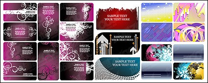 card template background material vector template material card background   